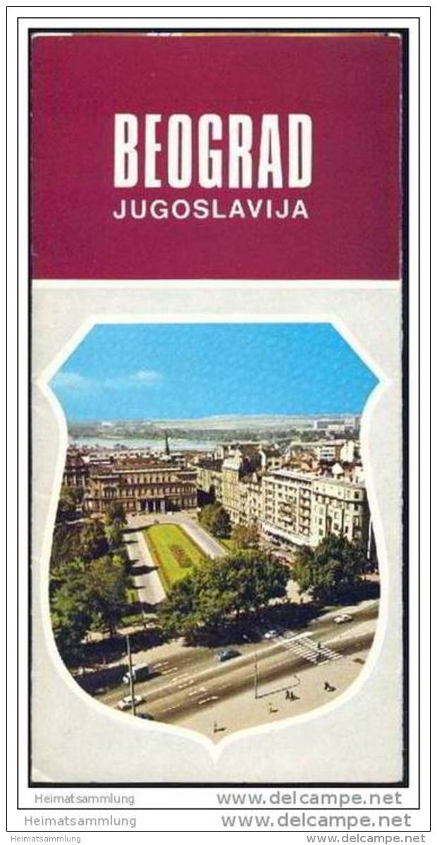 Serbien - Beograd 1974 - Faltblatt Mit 17 Abbildungen - Sonstige & Ohne Zuordnung