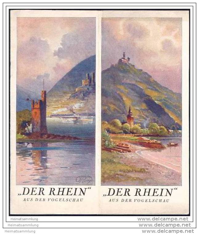 Der Rhein Aus Der Vogelschau 30er Jahre - Von Speyer Bis Emmerich In 10 Vogelschau-Bildern / Kunstmaler J. Ruep - Alemania Todos