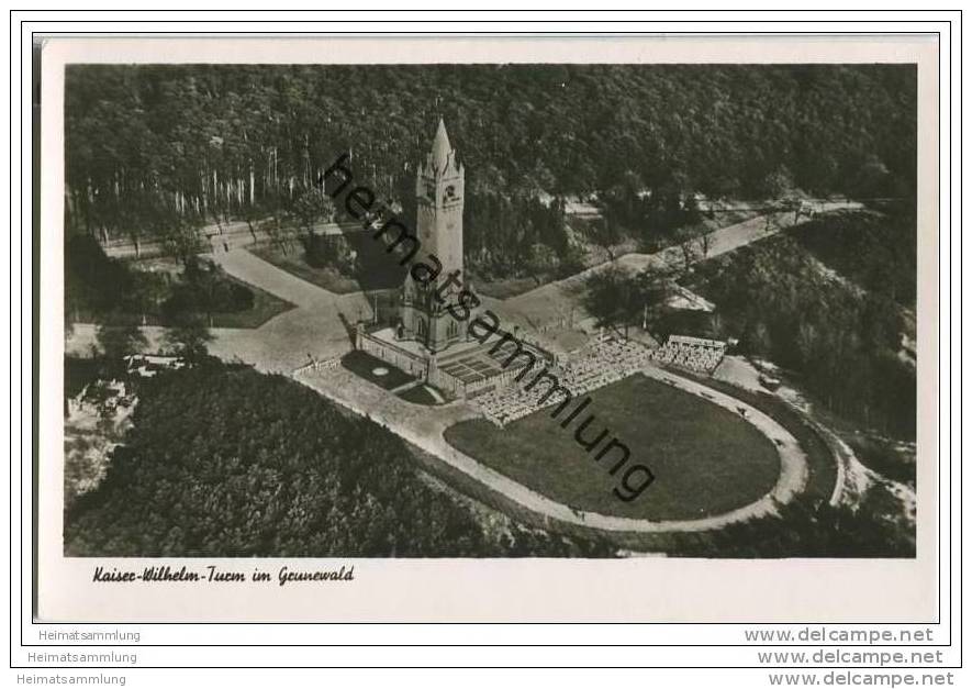 Berlin-Grunewald - Kaiser-Wilhelm-Turm - Foto-AK 50er Jahre - Grunewald