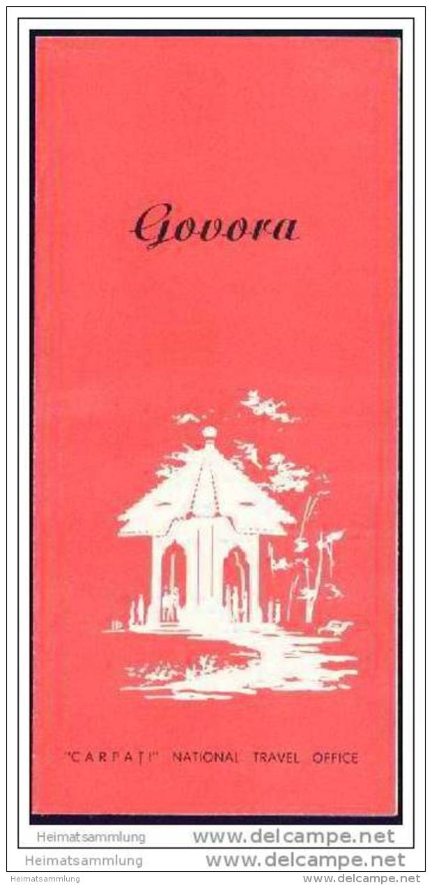 Rumania - Govora 60er Jahre - Faltblatt Mit 4 Abbildungen - Rumänien