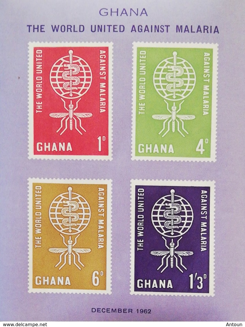 Ghana 1962 The World United Against Malaria S/S - Ghana (1957-...)