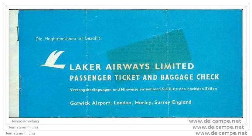 Laker Airways Limited - Berlin Ibiza Berlin - Biglietti