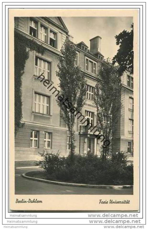 Berlin- Dahlem - Freie Universität - Foto-AK Ca. 1950 - Dahlem