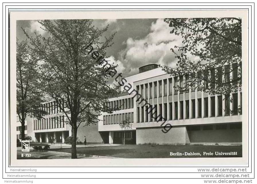 Berlin- Dahlem - Freie Universität - Foto-AK 50er Jahre - Dahlem