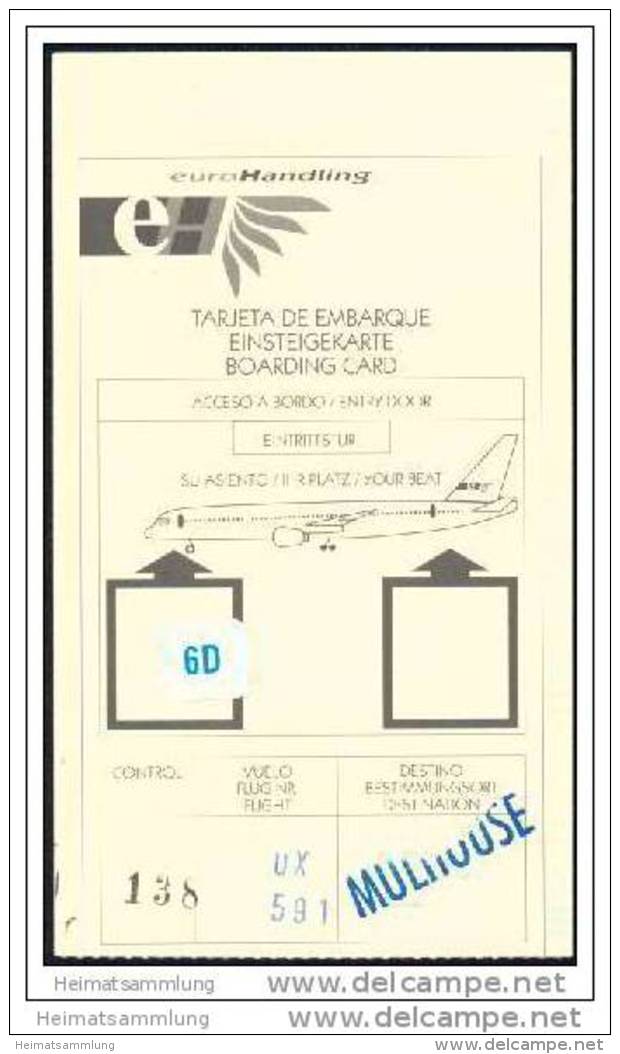 Boarding Pass - Iberia - EuroHandling - Bordkarten