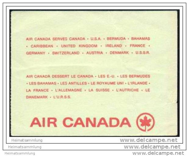 Boarding Pass - Air Canada - Tarjetas De Embarque