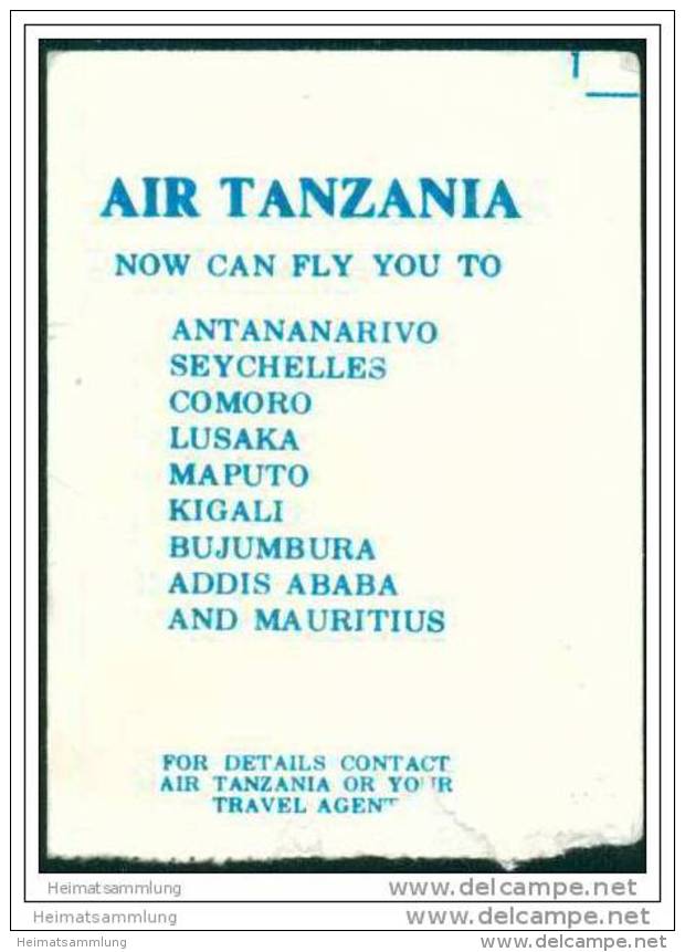 Boarding Pass - Air Tanzania Corporation - Boarding Passes