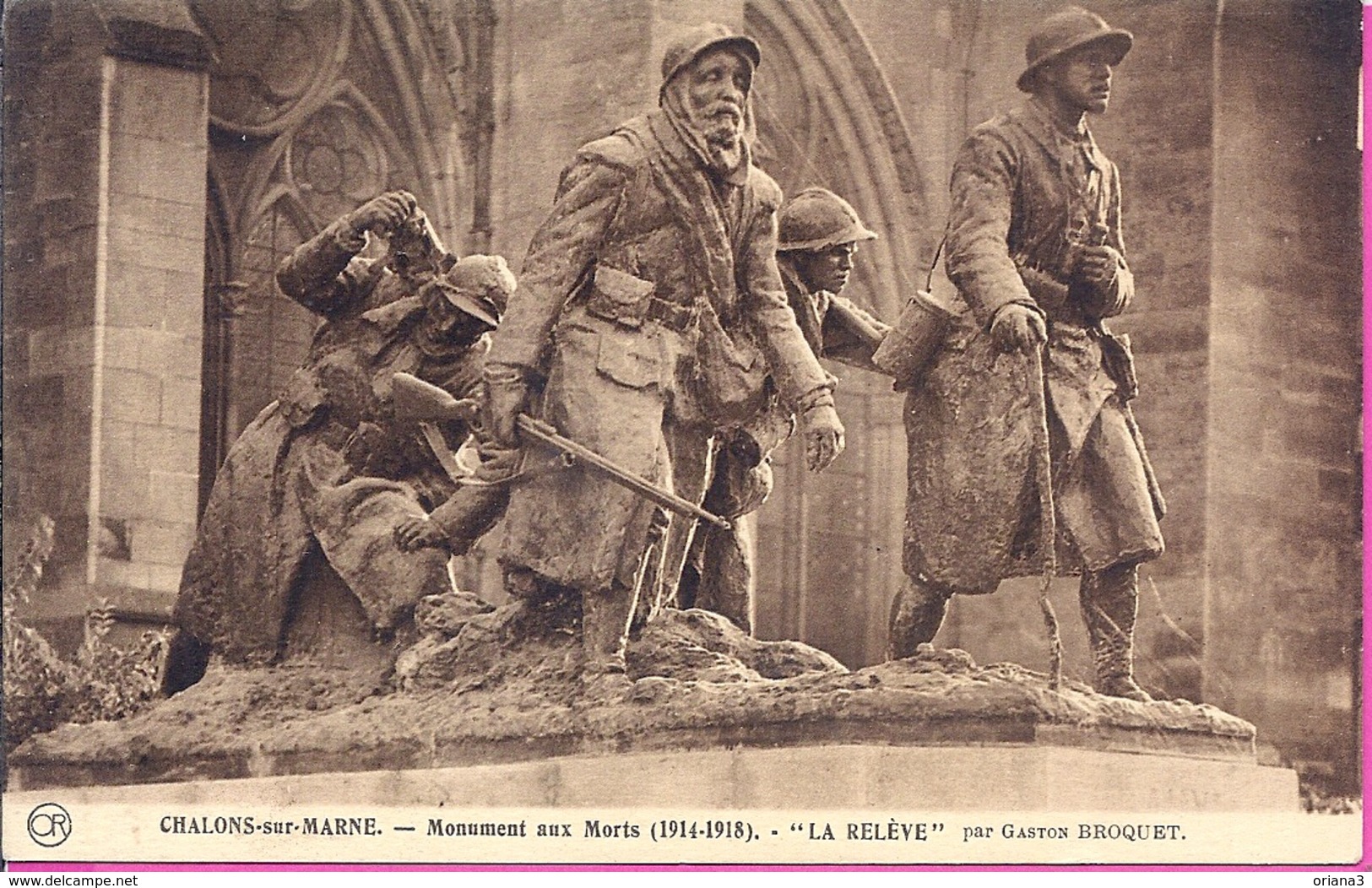 - 51 --   CHALONS SUR MARNE -- MONUMENT AUX MORTS  " LA RELEVE" - Châlons-sur-Marne