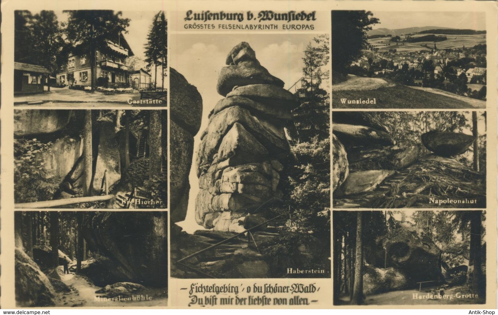 Wunsiedel / Luisenburg V. 1934  Gaststätte Und 6 Ansichten   (972) - Wunsiedel