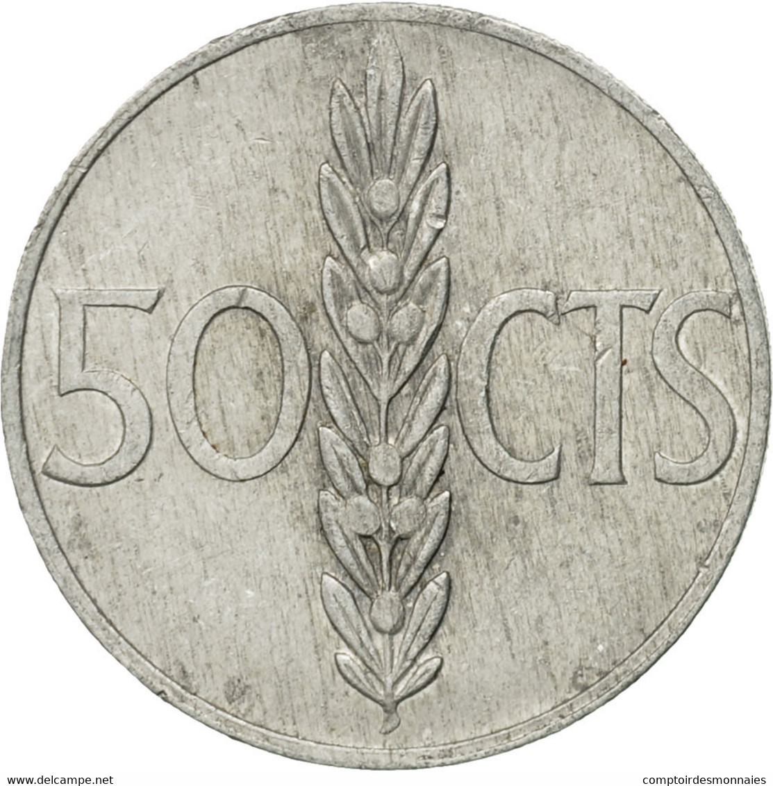 Monnaie, Espagne, Francisco Franco, Caudillo, 50 Centimos, 1967, TB, Aluminium - 50 Céntimos