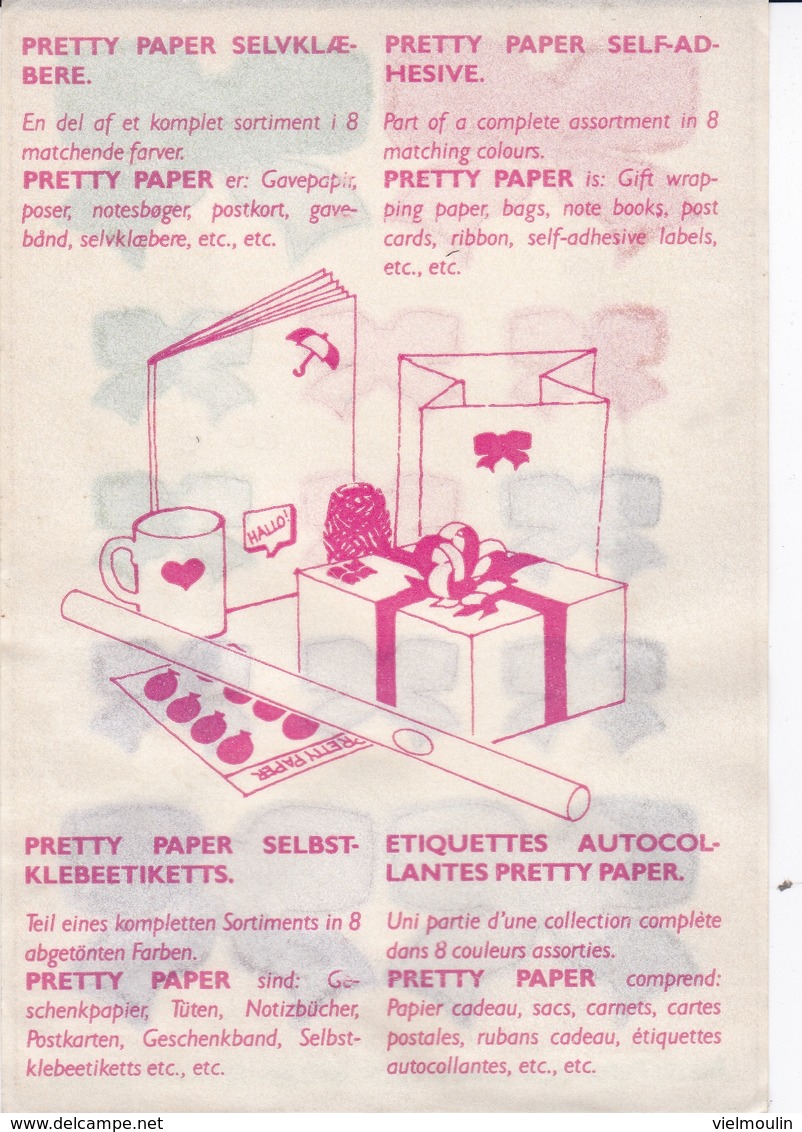 LOISIRS CREATIFS ETIQUETTES AUTOCOLLANTES PRETTY PAPER COLLECTION COMPLETE RARE !!! - Other & Unclassified