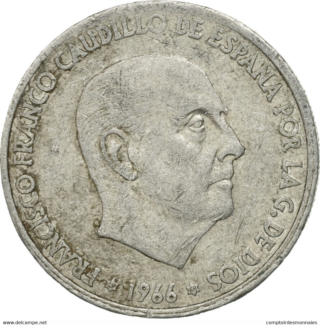Monnaie, Espagne, Francisco Franco, Caudillo, 50 Centimos, 1968, TB, Aluminium - 50 Céntimos