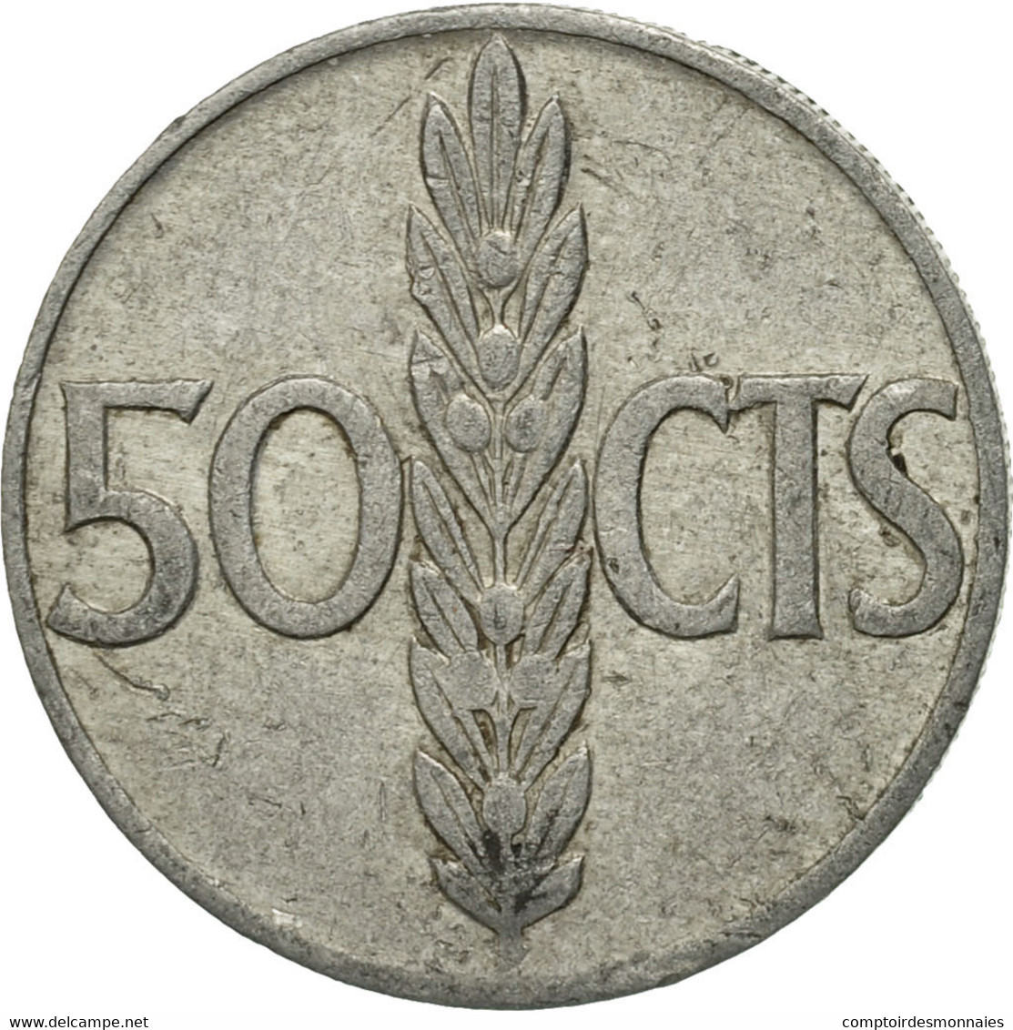 Monnaie, Espagne, Francisco Franco, Caudillo, 50 Centimos, 1968, TB, Aluminium - 50 Centiem