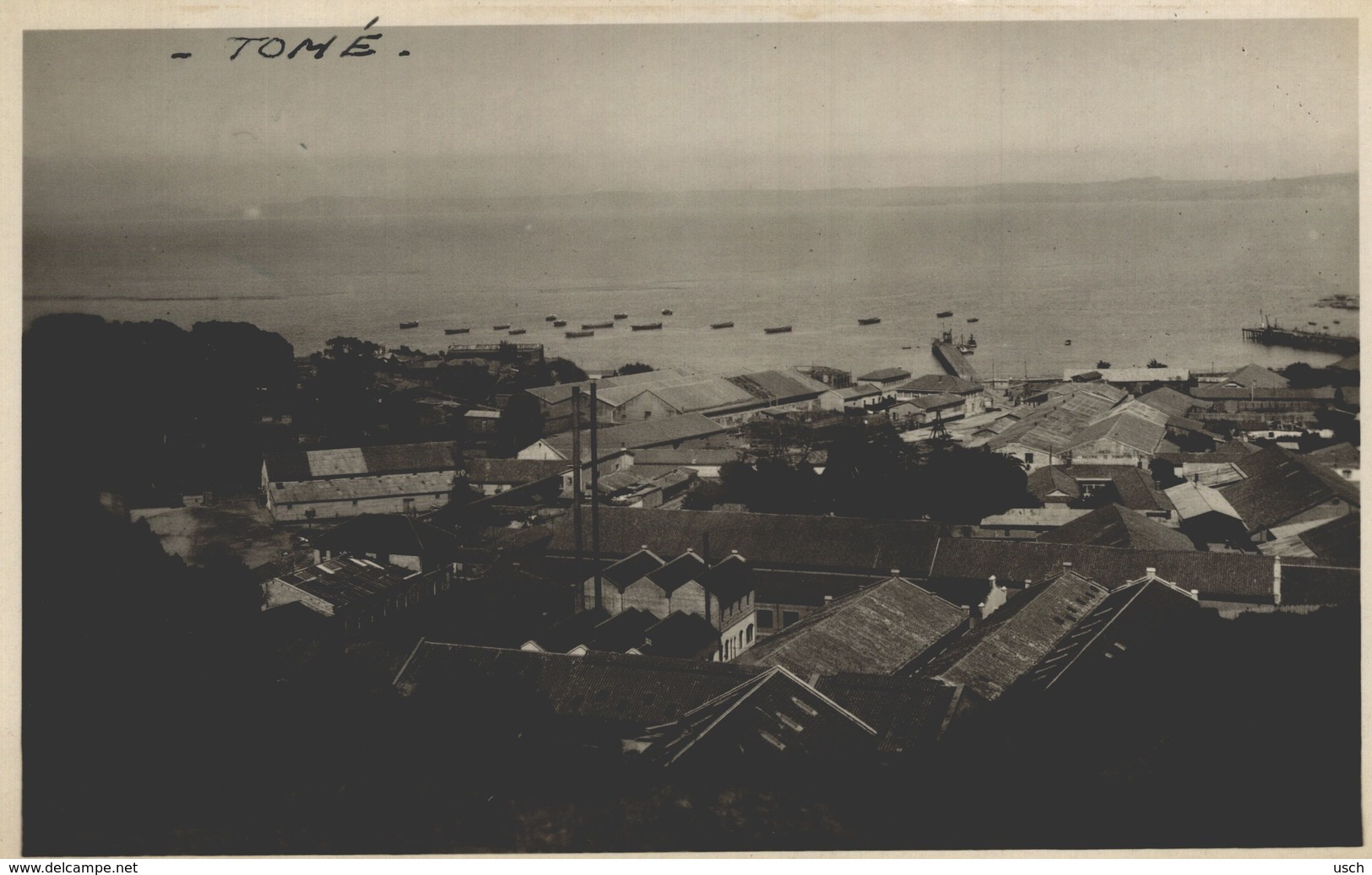 CHILE - CHILI Postcard, TOMÉ, General View - RPPC - Chili