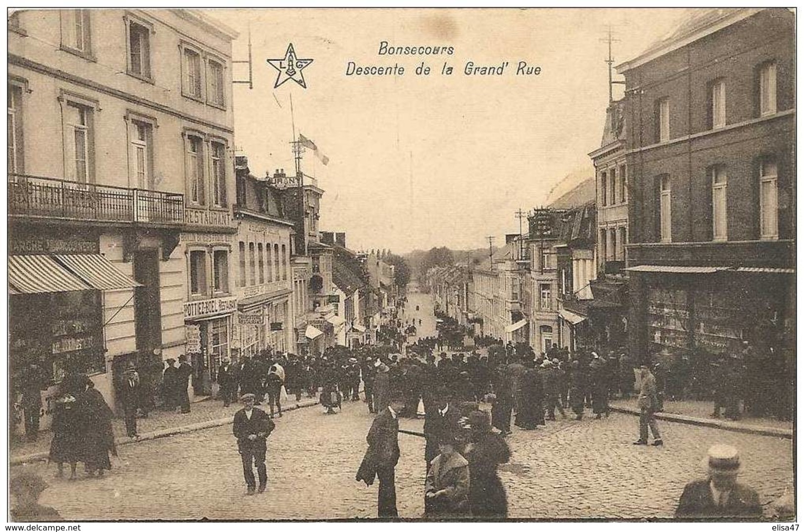 BONSECOURS    DESCENTE  DE  LA    GRAND  RUE   (   BELLE  ANIMATION ) - Péruwelz