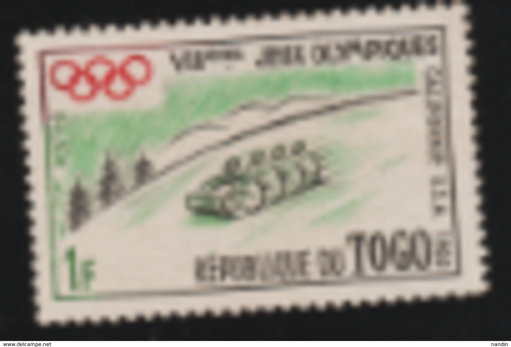 WINTER 1960 SQUAW VALLEY OLYMPIC USED STAMP FROM TOGO - Invierno 1960: Squaw Valley