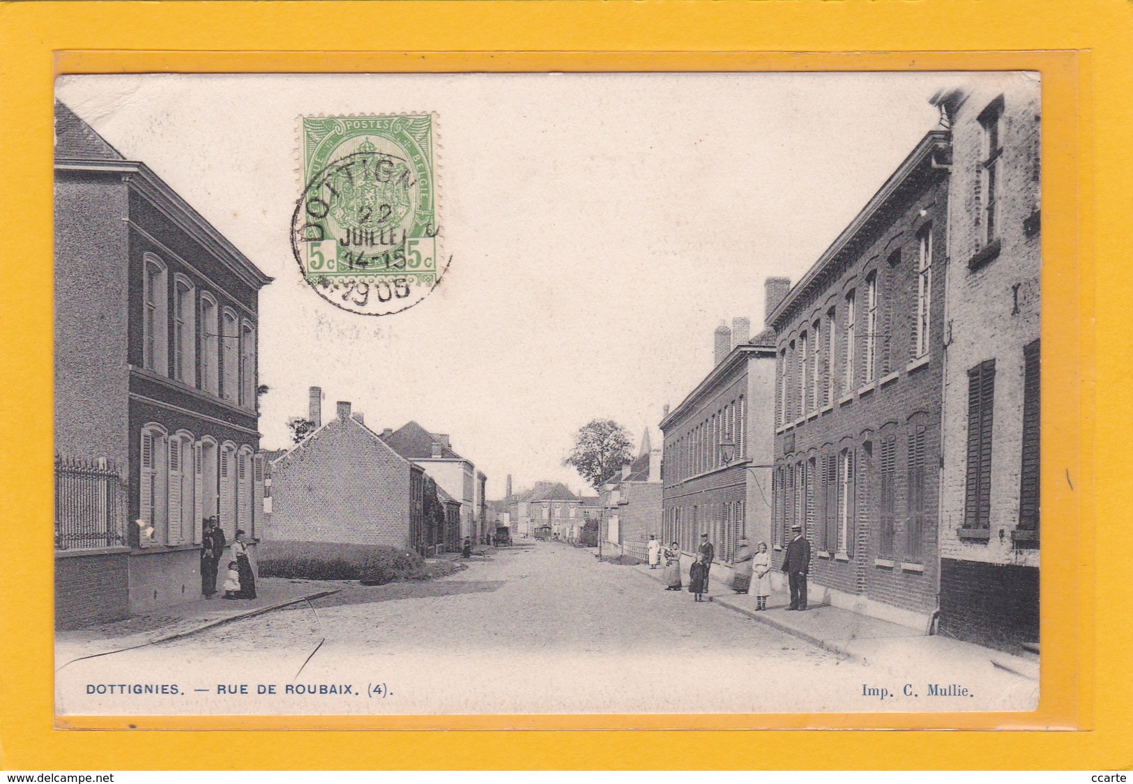 BELGIQUE - HAINAUT - MOUSCRON - MOESKROEN - DOTTIGNIES - Rue De Roubaix - Animation - Mouscron - Moeskroen