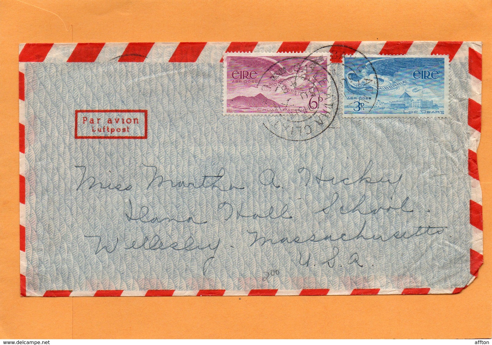 Ireland 1948 Air Mail Cover Mailed - Posta Aerea