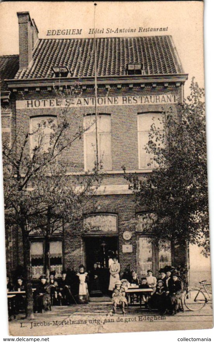 1 Oude Postkaart   EDEGEM  Edeghem   Hotel St.Antoine Restaurant  Uitg. Jacobs - Edegem