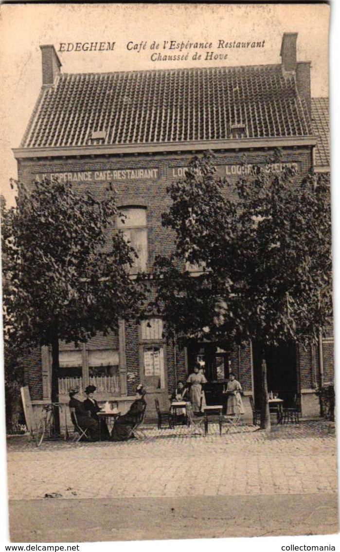 1 Oude Postkaart   EDEGEM  Edeghem   Café De L'Esperance Restaurant  Hovestraat - Edegem