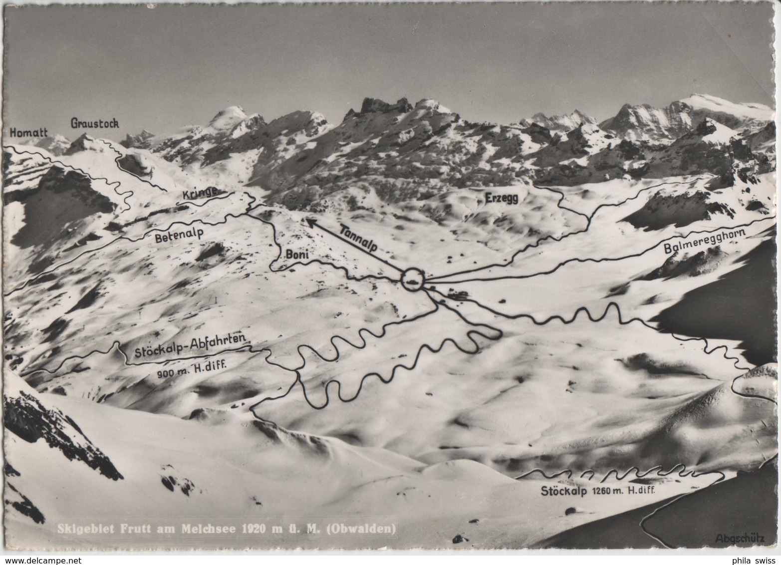 Skigebiet Am Melchsee - Kurhaus Frutt - Bes. Durrer & Amstad - Photoglob - Autres & Non Classés