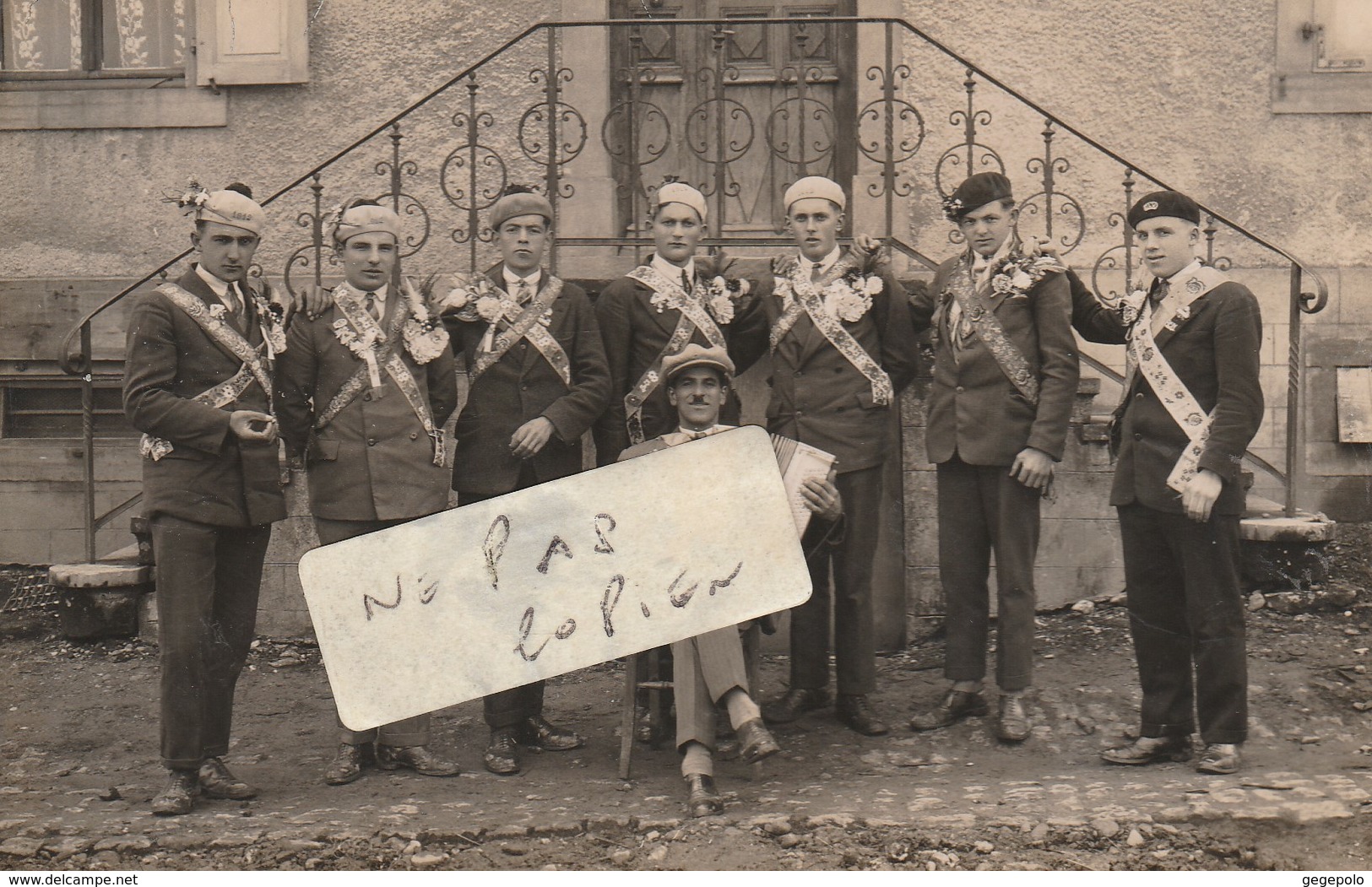 UEBERSTRASS -  Conscrits Classe 1912  ( Carte Photo ) 2/2 - Autres & Non Classés