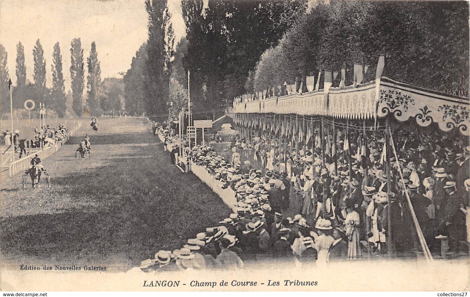 33-LANGON- CHAMP DE COURSE- LES TRIBUNES - Langon