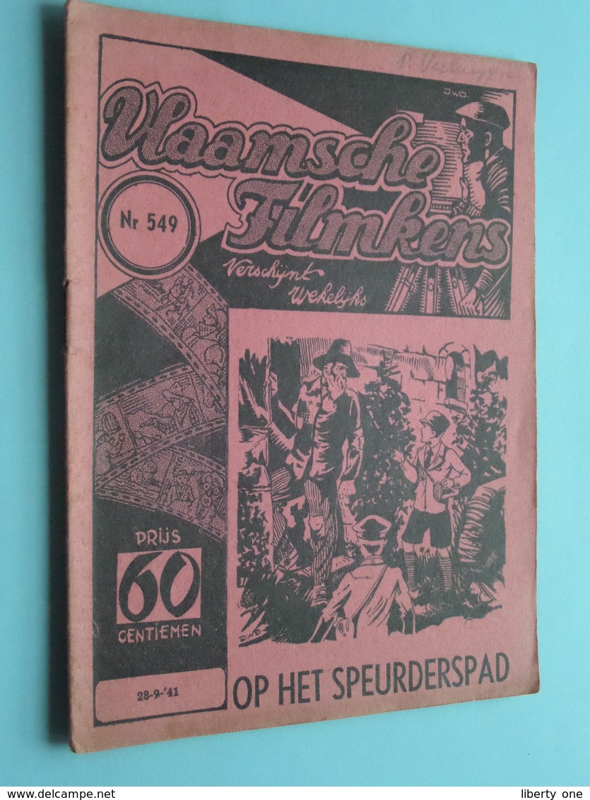 VLAAMSCHE FILMKENS ( Nr. 549 ) 28-9-'41 : Op Het Speurderspad ! - Juniors