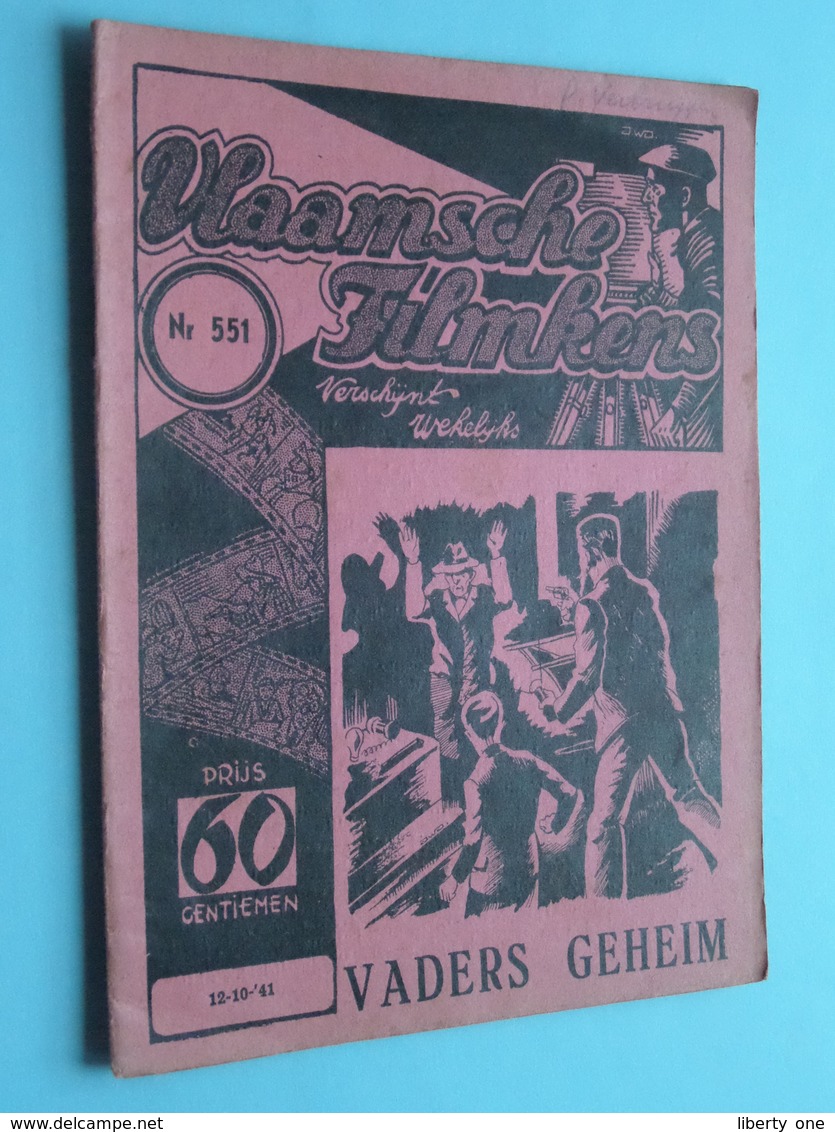 VLAAMSCHE FILMKENS ( Nr. 551 ) 12-10-'41 : Vaders Geheim ! - Juniors