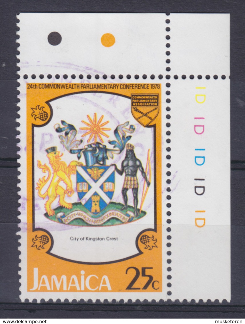 Jamaica 1978 Mi. 444     25 C. Stadtwappen Von Kingston W. Corner Margin !! - Jamaica (1962-...)