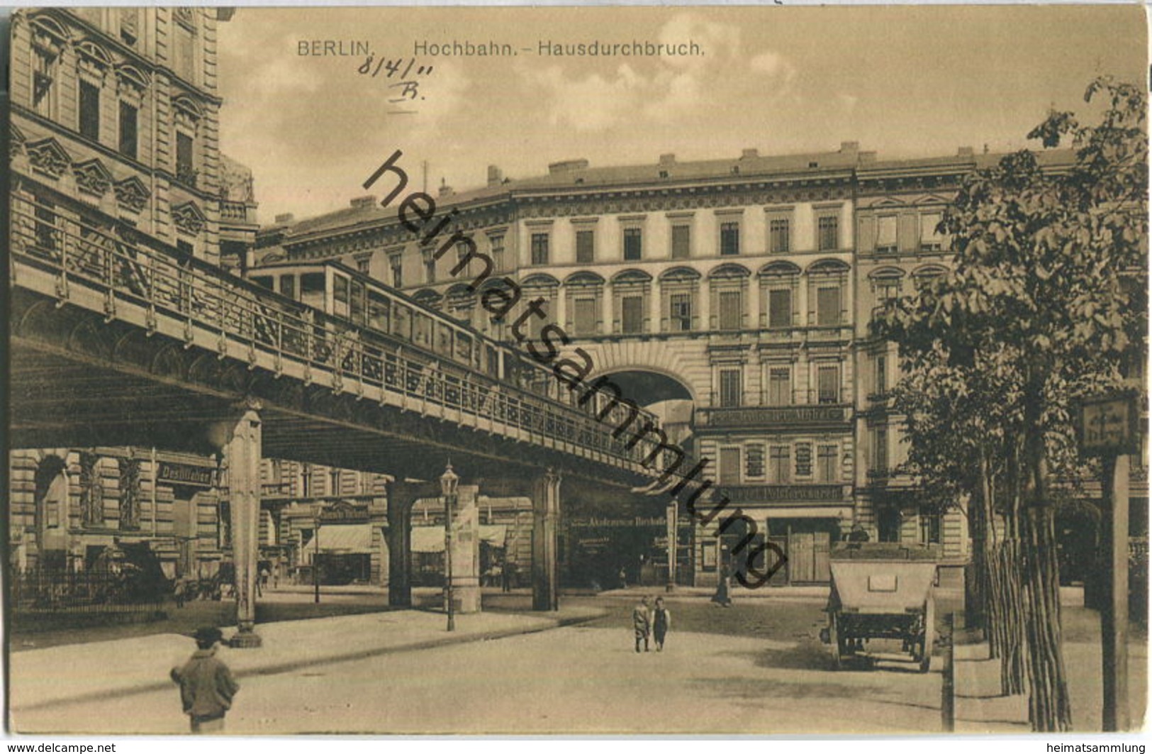 Berlin - Hochbahn - Hausdurchbruch - Schöneberg