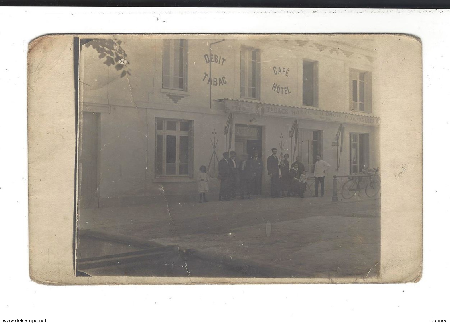 HARTENNES ET TAUX  Carte Photo  Hôtel De La Croix D'Or Potteaux - Autres & Non Classés