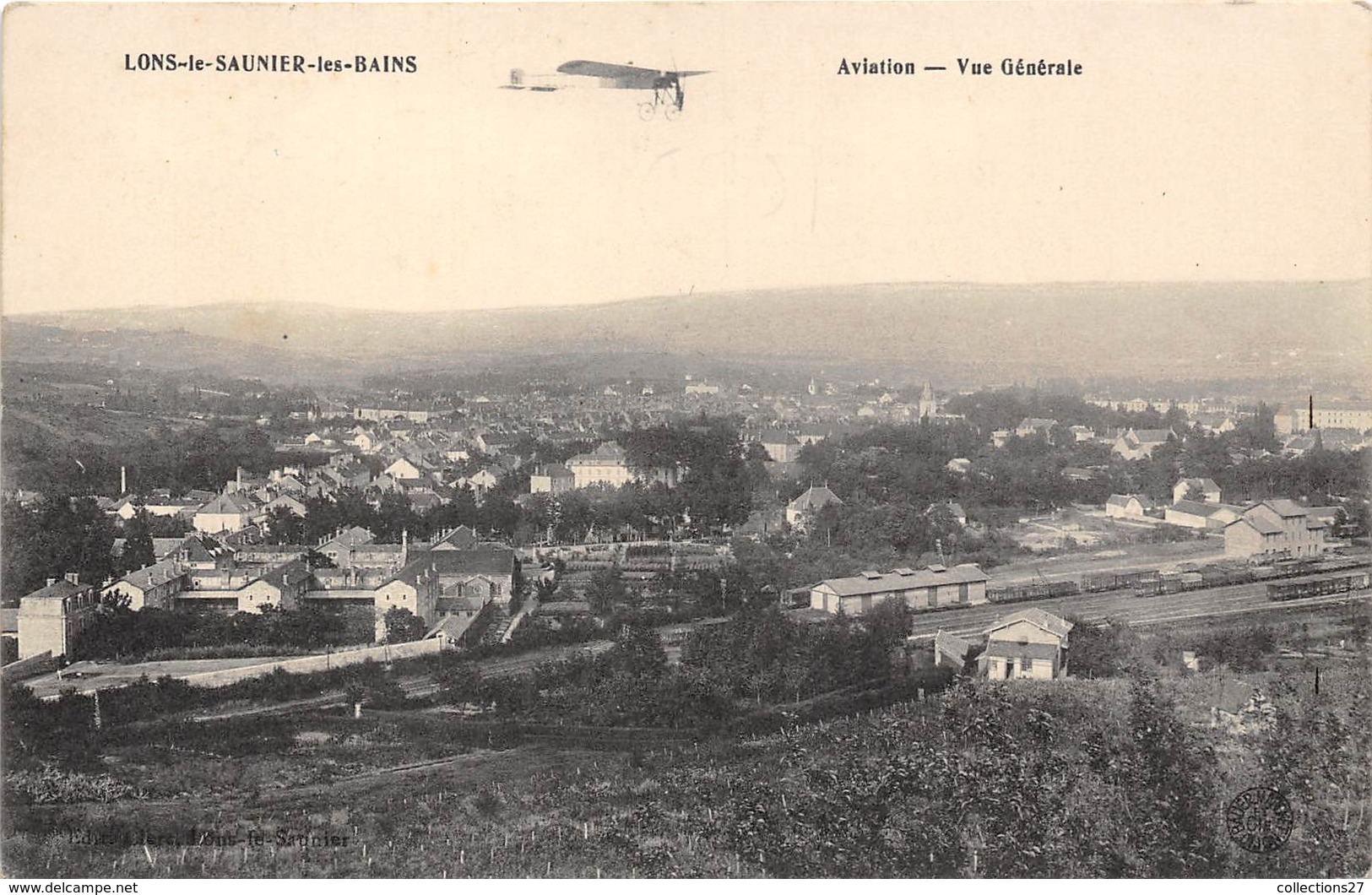 39-LONS-LE-SAULNIER- AVIATION , VUE GENERALE - Lons Le Saunier