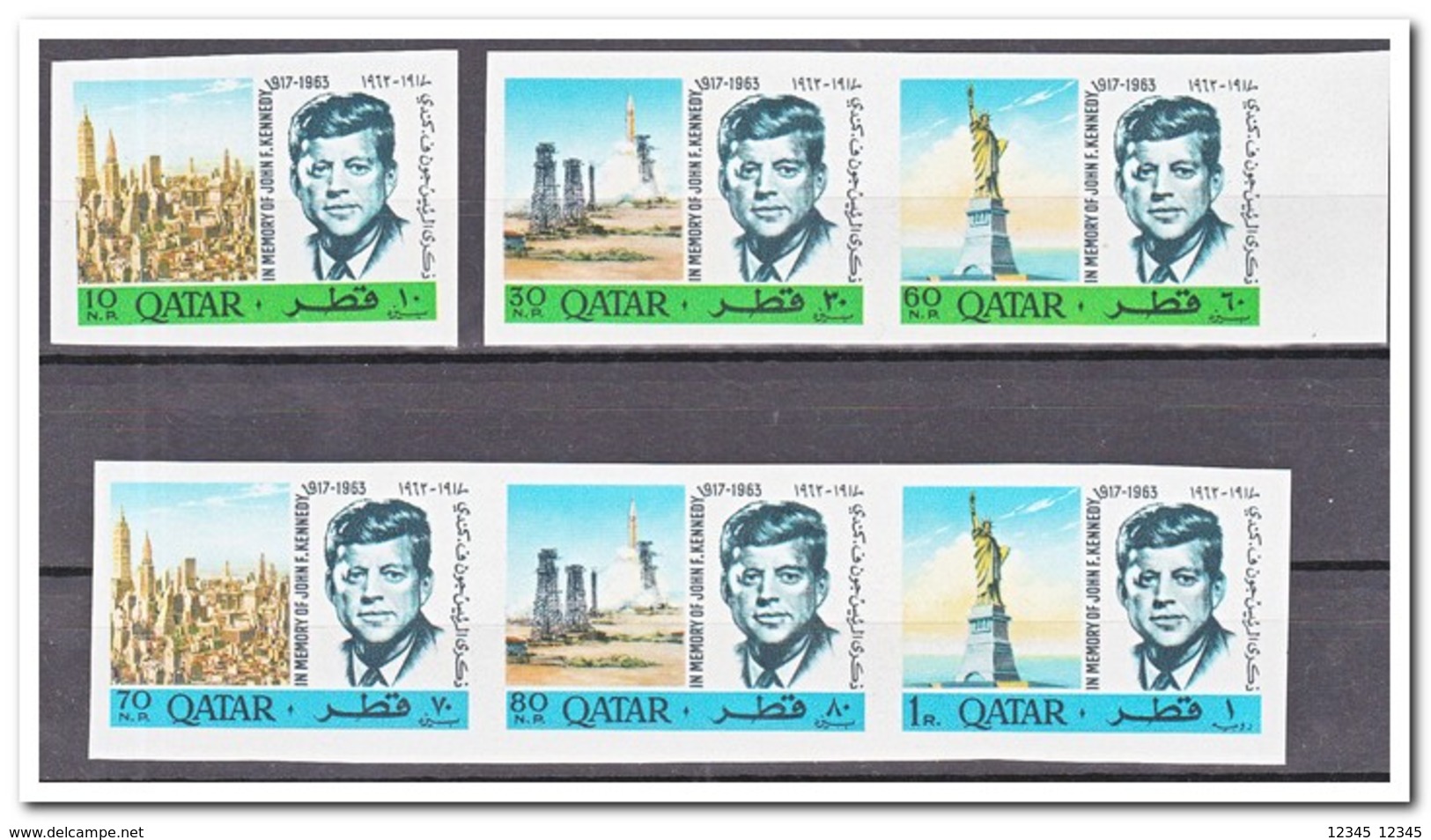 Qatar 1966, Postfris MNH, John F. Kennedy ( Imperf. ) - Qatar