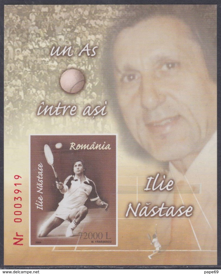 Roumanie BF N° 280A XX Sport Tennis : Le Grand Ilie Nastase ( II ),  Le Bloc Sans Charnière, TB - Blocchi & Foglietti