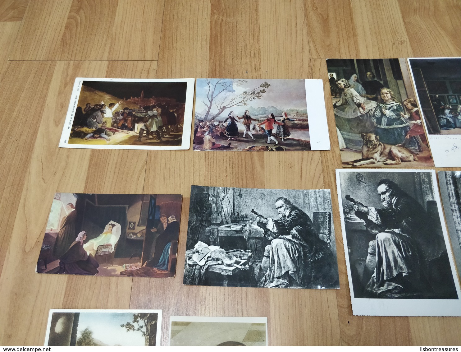 ANTIQUE POSTCARD LOT X 24 ART PAINTING SCULPTURES PHOTOGRAPHIC AND NORMAL USED AND NEW - 5 - 99 Cartes