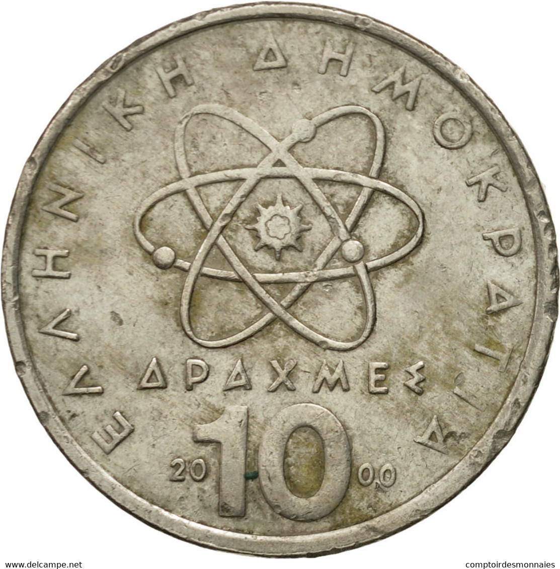 Monnaie, Grèce, 10 Drachmes, 2000, TB, Copper-nickel, KM:132 - Grèce