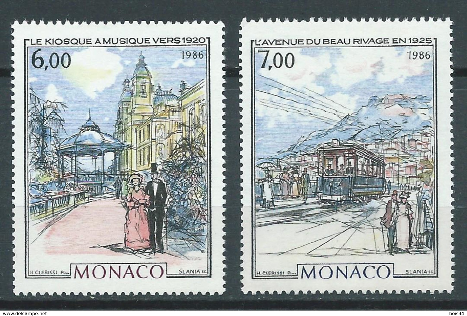 MONACO 1986 . N°s 1543 Et 1544 . Neufs **  (MNH) - Nuevos