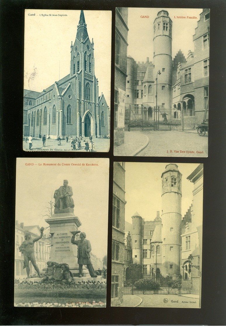 Beau lot de 60 cartes postales de Belgique  Gand      Mooi lot van 60 postkaarten van België  Gent - 60 scans