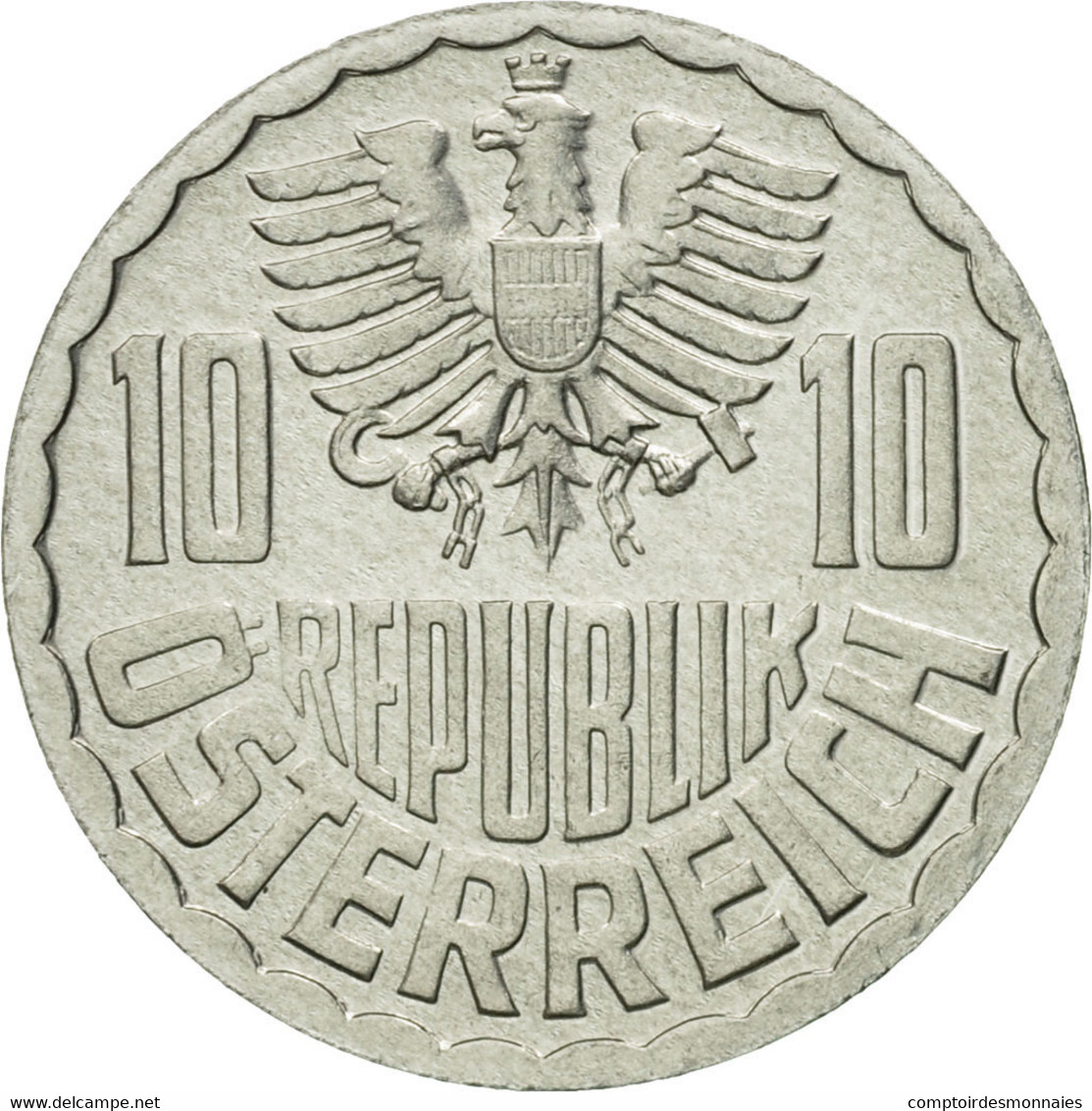 Monnaie, Autriche, 10 Groschen, 1972, Vienna, SPL, Aluminium, KM:2878 - Autriche