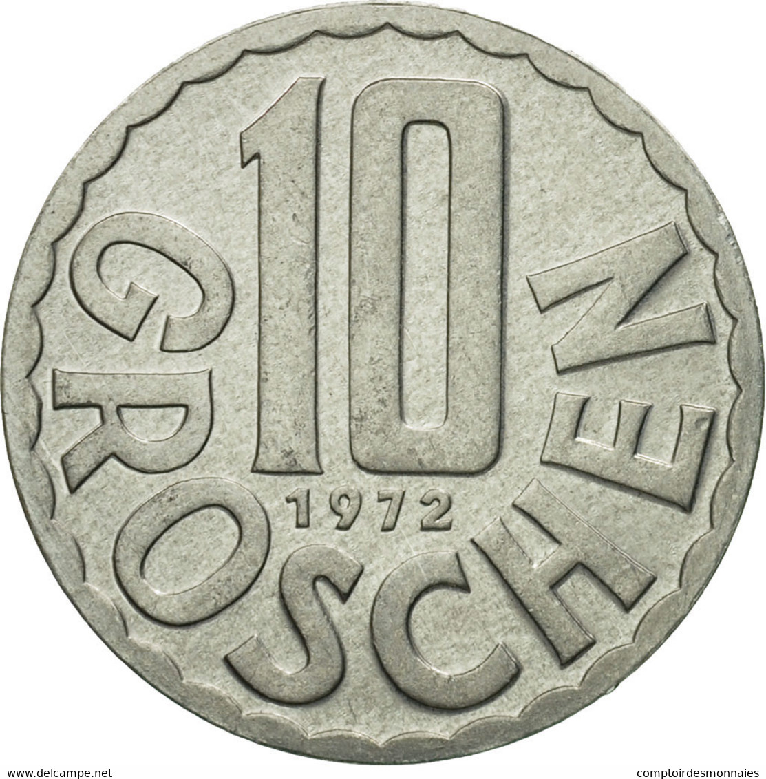 Monnaie, Autriche, 10 Groschen, 1972, Vienna, SPL, Aluminium, KM:2878 - Autriche