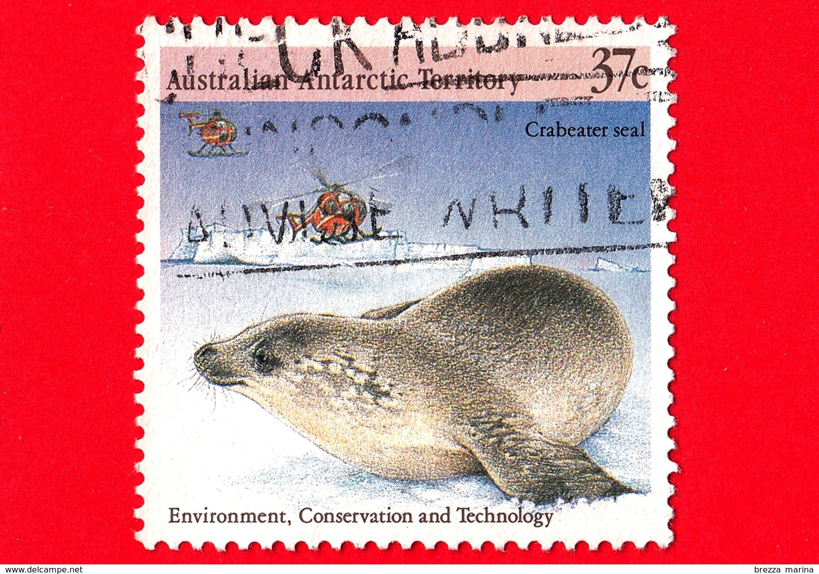 Territorio Antartico Australiano - AAT - Usato - 1988 - Protezione Dell'Ambiente - Foche - Crabeater Seal - 37 - Usati