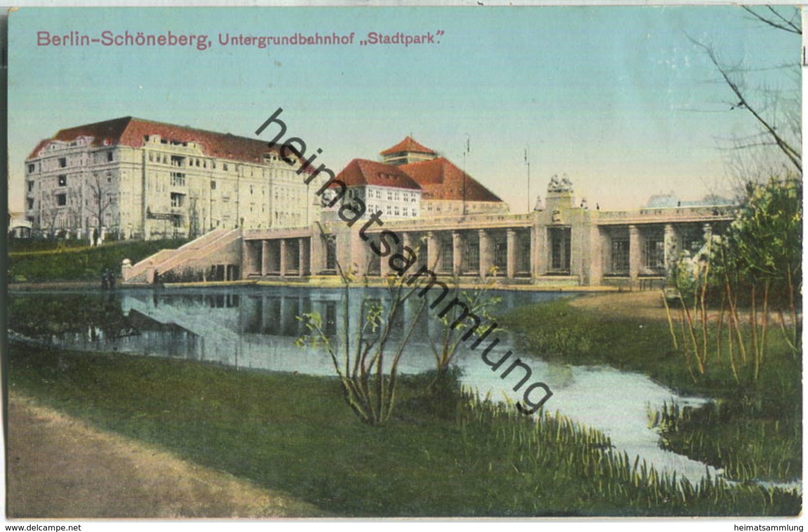 Berlin - Schöneberg - Untergrundbahnhof Stadtpark - Verlag L. Sch. B. - Schoeneberg