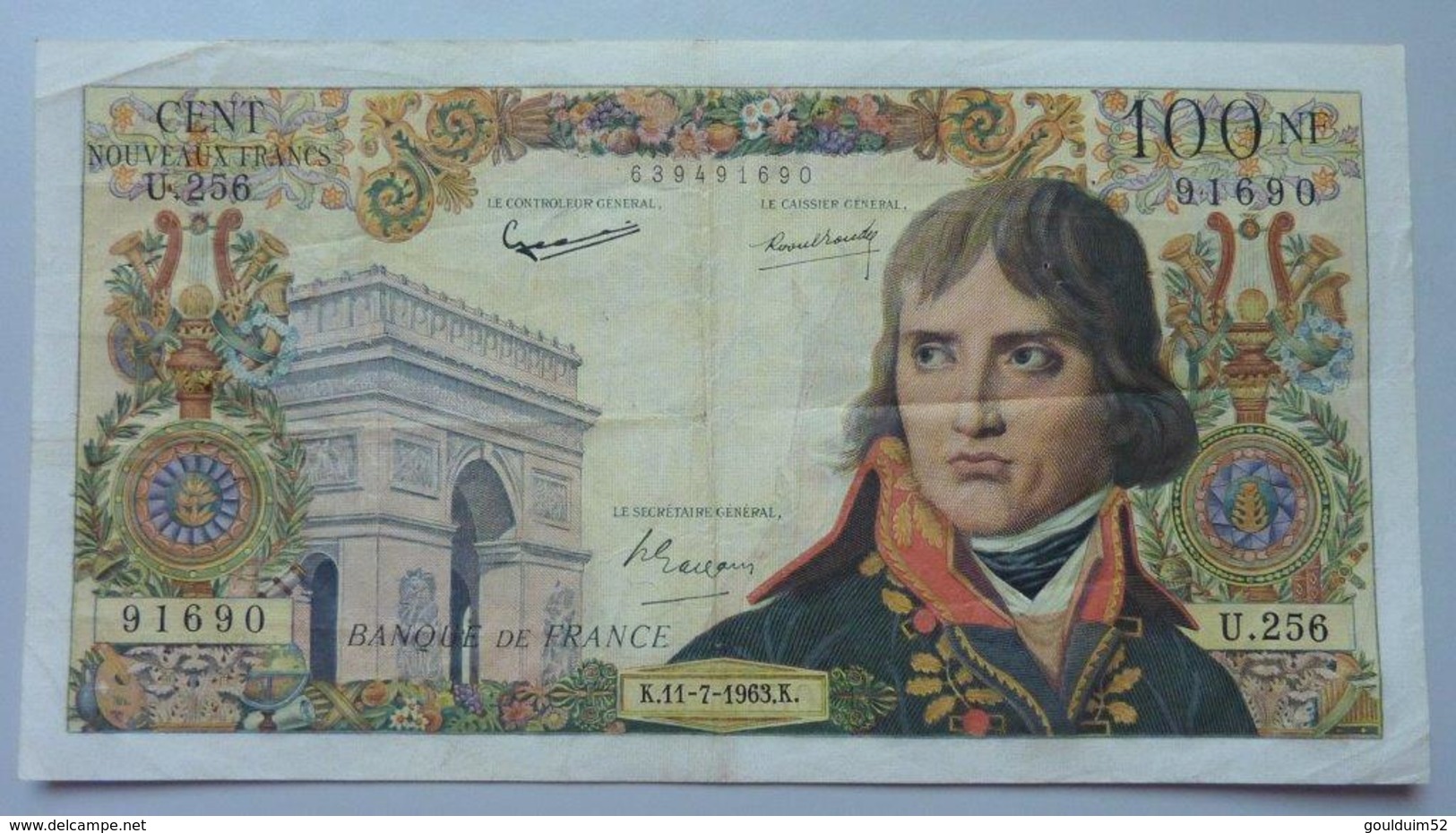 100 Nouveaux Francs 11.07.1963 - 100 NF 1959-1964 ''Bonaparte''