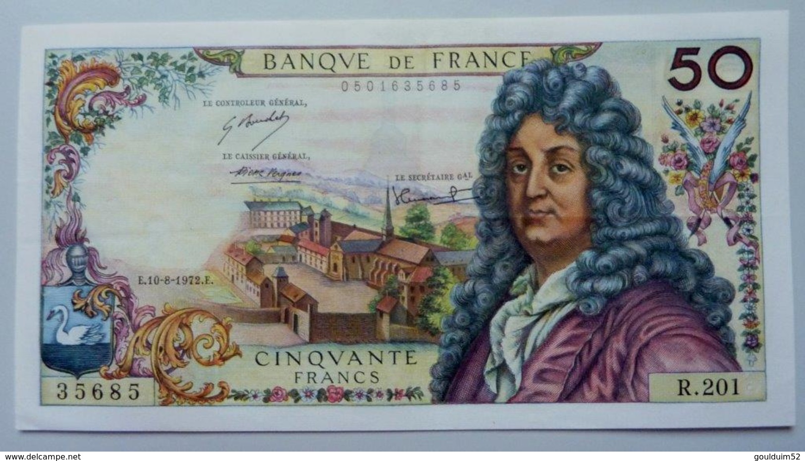 50 Francs Racine 10.08.1972 - 50 F 1962-1976 ''Racine''