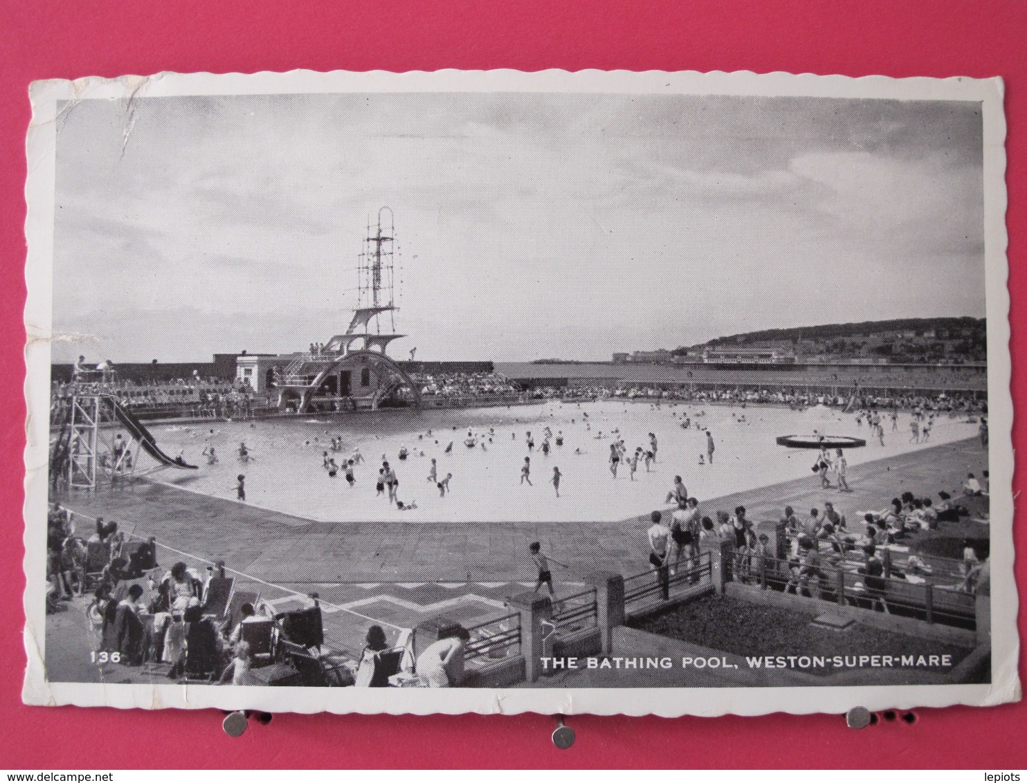 Angleterre - Weston Super Mare - The Bathing Pool - 1961 - Scans Recto-verso - Weston-Super-Mare