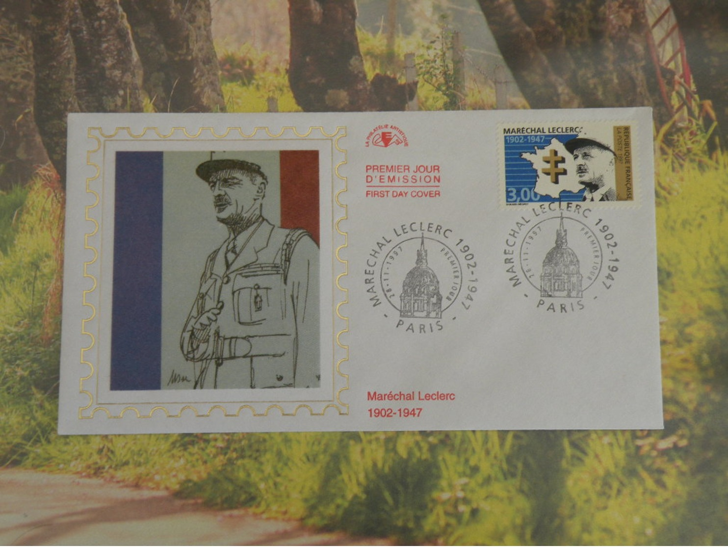 Maréchal Leclerc 1902-1947 - Paris (75) 28.11.1997 < FDC 1er Jour Coté 3€ > - 1990-1999