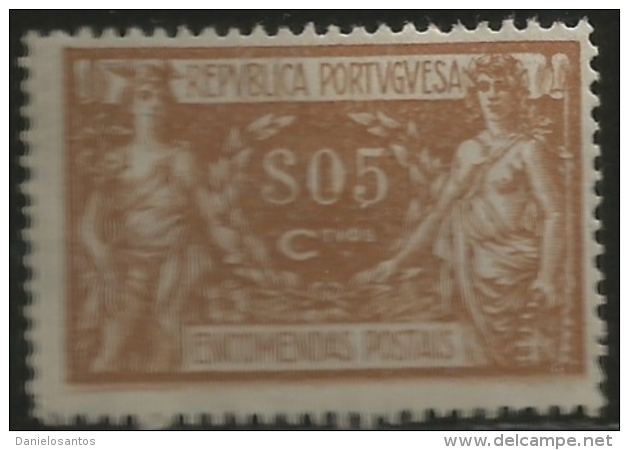 Portugal 1920-22 Parcel Post - Mercury And Commerce PP1 Mint Hinge Mark - Poste