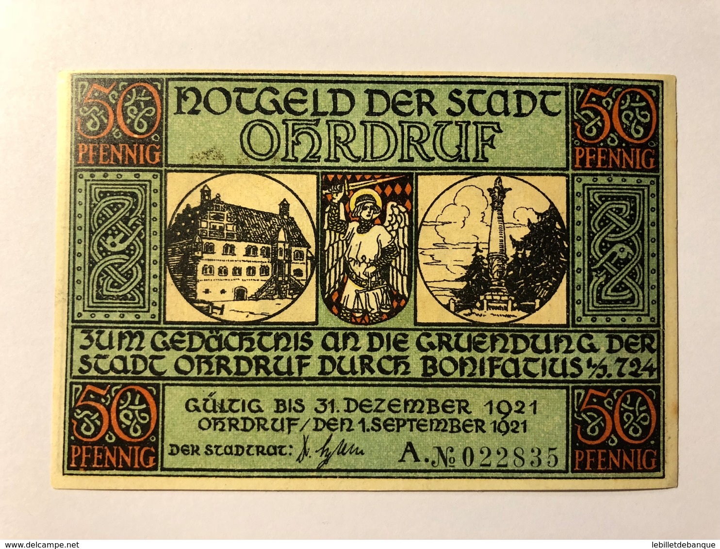 Allemagne Notgeld Ohrdruf 50 Pfennig - Collections