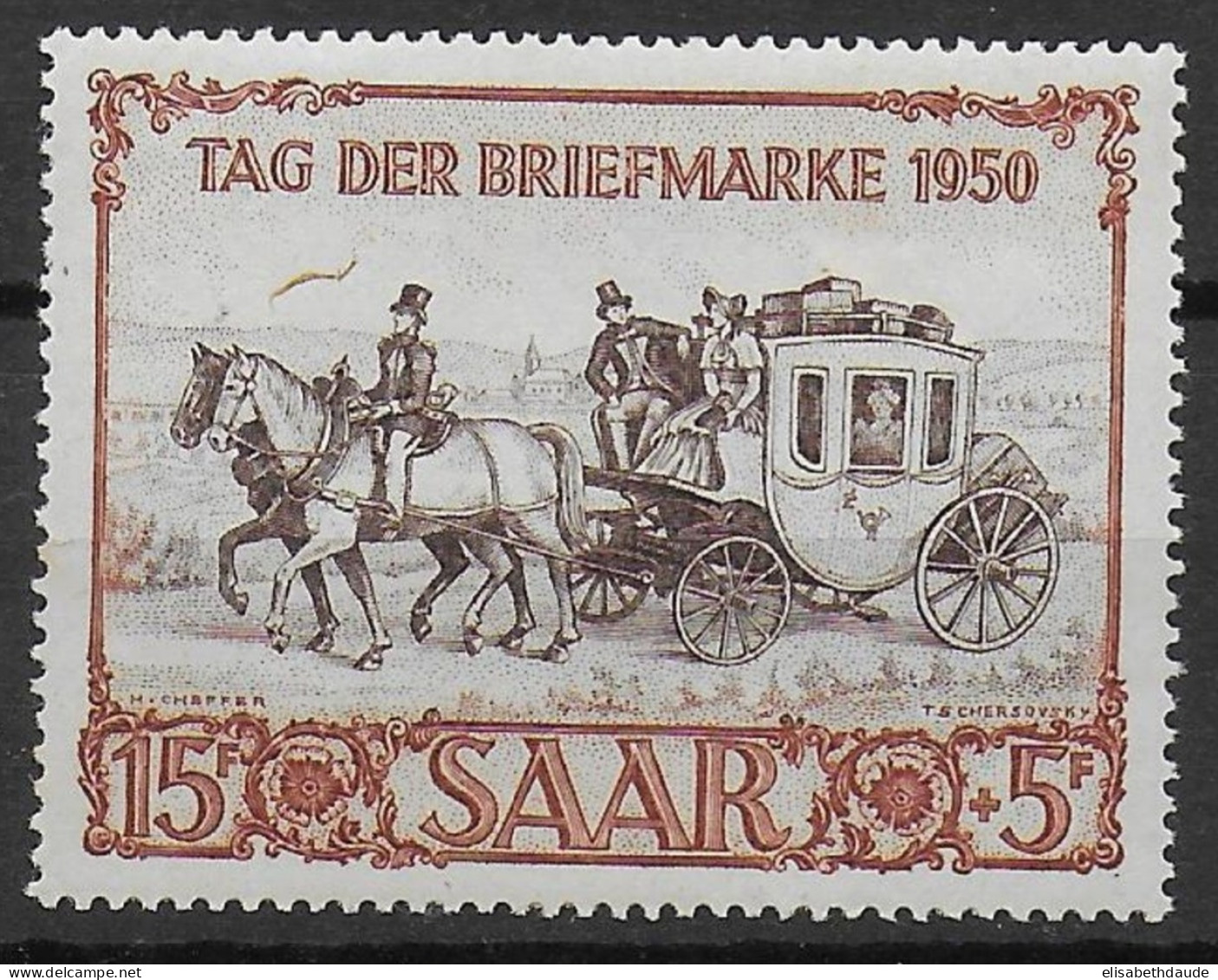 SAAR / SARRE - 1950 - YT N° 270 ** MNH - COTE = 90 EUR. - Ongebruikt